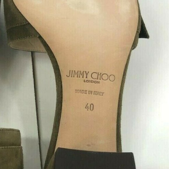 Jimmy Choo Granger 35 Embellished Suede Sandals 40